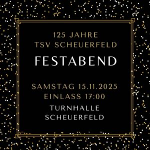Read more about the article Herzliche Einladung zum Festabend des TSV-Coburg-Scheuerfeld am 15.11.2025