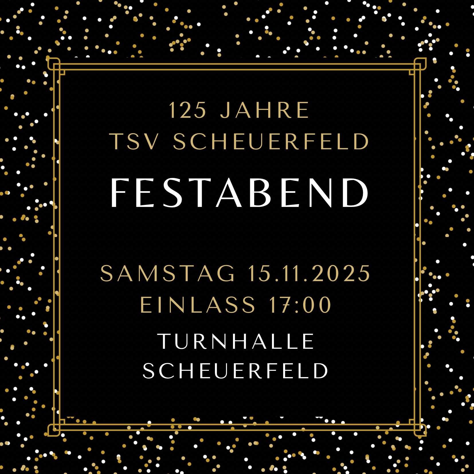 You are currently viewing Herzliche Einladung zum Festabend des TSV-Coburg-Scheuerfeld am 15.11.2025