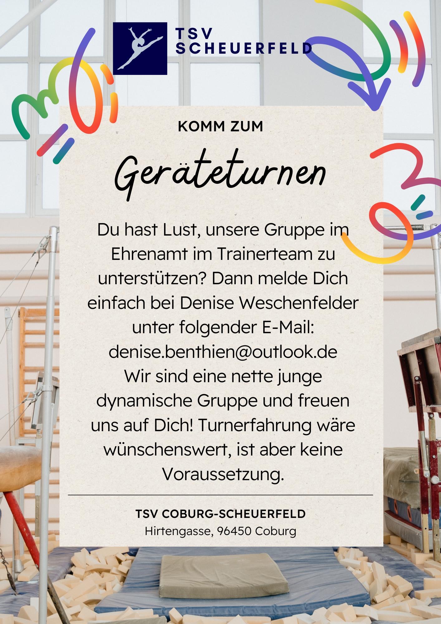 Read more about the article Komm zum Geräteturnen