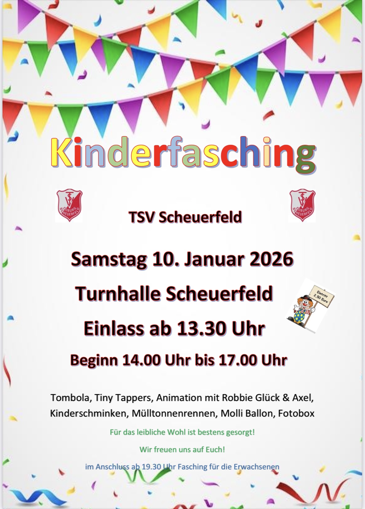 Read more about the article Kinderfasching am 10.01.2026