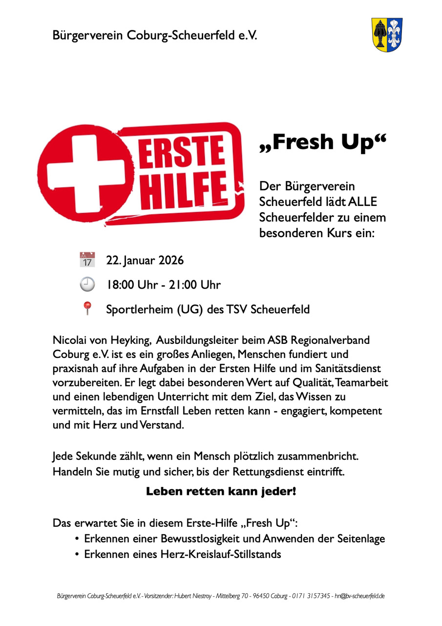 Mehr über den Artikel erfahren „Fresh Up“ am 22.01.2026