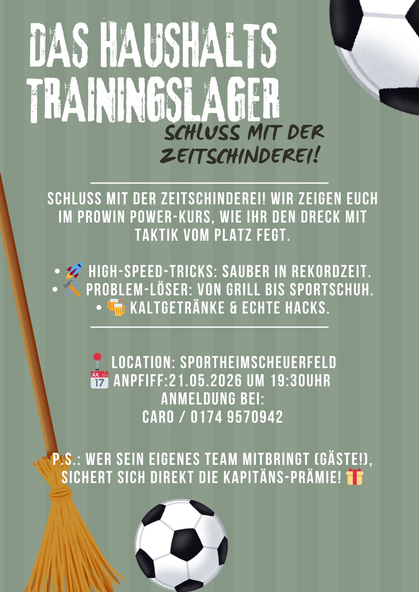 Du betrachtest gerade Das Haushalts Trainingslager