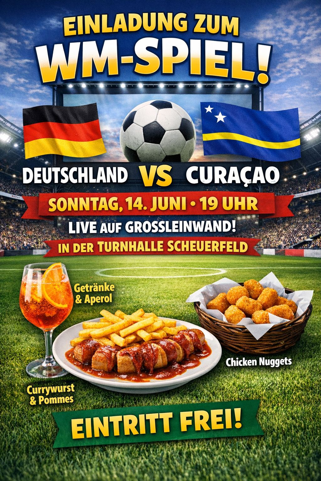 Du betrachtest gerade Einladung zum WM-Spiel